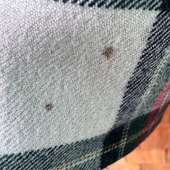 VTG Giorgio Sant Angelo 100% Wool Single Button Red Plaid Blazer in Women's 12 - Picture 8 of 9